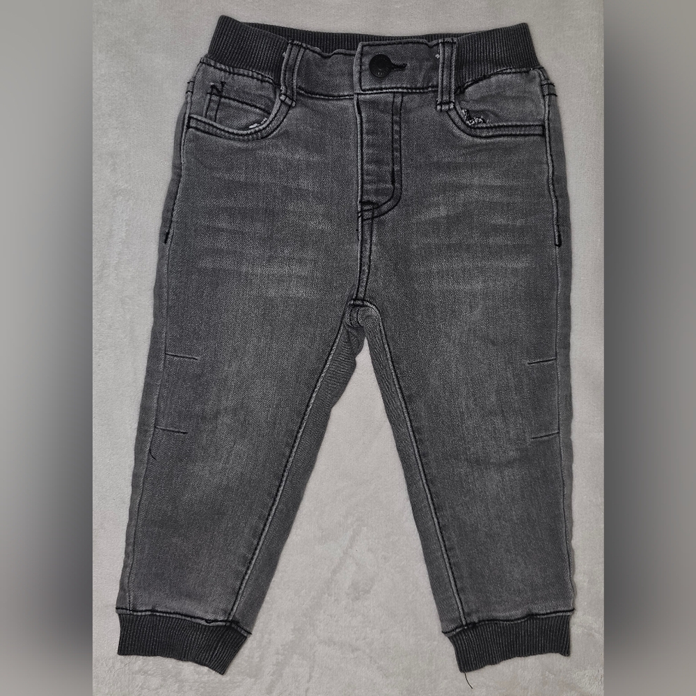 Levis Gray Denim Joggers 18 Months